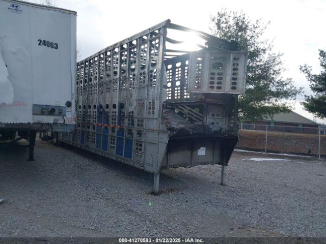  Salvage Wilson Trailer Co Livestock Semi Trailer