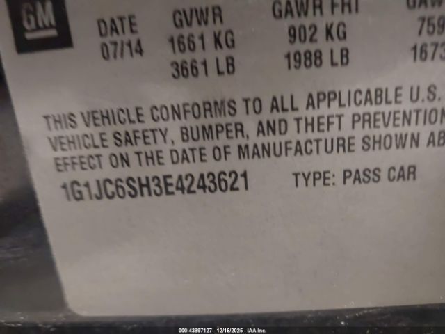 Chevrolet Sonic Lt Auto Image 11